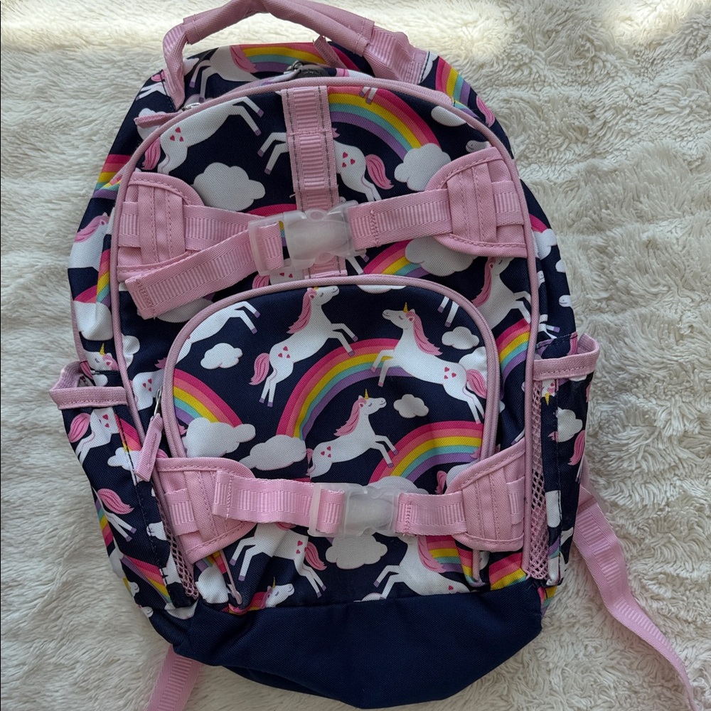 Pottery Barn Kids Backpack Unicorn Rainbow